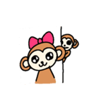 煽り100%おさるさん（個別スタンプ：13）