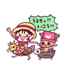 ゆるかわ ONE PIECE x 秋花（個別スタンプ：32）