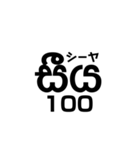 シンハラ語 数字（個別スタンプ：28）
