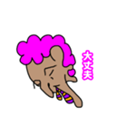 ミニアフロ男1（個別スタンプ：18）