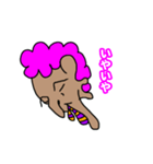 ミニアフロ男1（個別スタンプ：21）