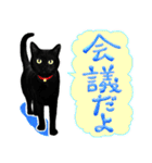 黒猫できる女のスタンプ（個別スタンプ：2）