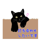 黒猫できる女のスタンプ（個別スタンプ：29）