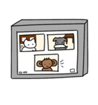 多くを語らないサル（個別スタンプ：5）