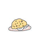使えるゆるい食べ物たち。（個別スタンプ：10）