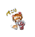 りぼんちゃんとおはなちゃん（個別スタンプ：8）