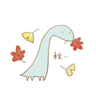 恐竜のいる毎日〜秋2【手描き風】（個別スタンプ：7）