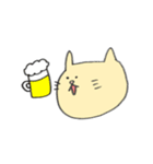 飲んべえの猫(普段)（個別スタンプ：34）