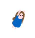 鏡の中のふわりちゃん（個別スタンプ：5）
