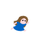 鏡の中のふわりちゃん（個別スタンプ：9）