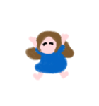 鏡の中のふわりちゃん（個別スタンプ：10）