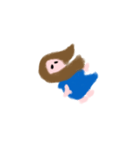 鏡の中のふわりちゃん（個別スタンプ：14）