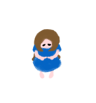 鏡の中のふわりちゃん（個別スタンプ：16）