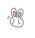 ともだちうさぎのしろちゃん（個別スタンプ：3）