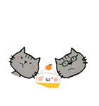 灰ねこねこ②（個別スタンプ：6）