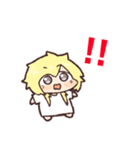 黄色くてっちっちゃい女（個別スタンプ：1）