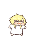 黄色くてっちっちゃい女（個別スタンプ：4）