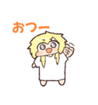 黄色くてっちっちゃい女（個別スタンプ：12）