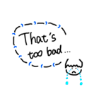 日常会話 英語 手書き リアクション（個別スタンプ：30）