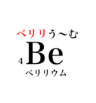 元素記号でダジャレ（個別スタンプ：4）