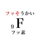 元素記号でダジャレ（個別スタンプ：9）