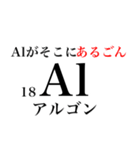 元素記号でダジャレ（個別スタンプ：18）