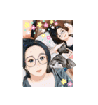 めいと、時々ももこ、少しはなちゃんw（個別スタンプ：21）