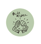 上司にも使いやすい手書きのスタンプ（個別スタンプ：1）
