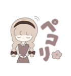 レトロな紅茶ちゃん2♡毎日♡デカ文字（個別スタンプ：12）