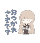 レトロな紅茶ちゃん2♡毎日♡デカ文字（個別スタンプ：15）