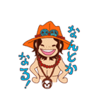 ONE PIECE 麦わらの一味＋@ びとう（個別スタンプ：21）