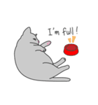 でっぷりした猫, "もち"の一日（個別スタンプ：9）