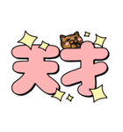 使いやすいデカ文字スタンプ✨サビ猫✨大和猫（個別スタンプ：23）