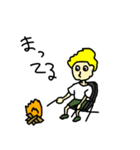 人とサメとチーター（個別スタンプ：5）