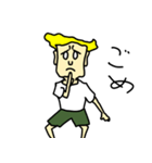 人とサメとチーター（個別スタンプ：34）