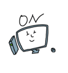 人と豚とパソコンとチーター（個別スタンプ：17）
