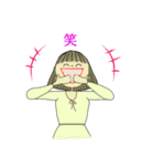ボブヘアのお姉さん（個別スタンプ：19）