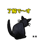 お尻シリーズ8 黒猫 時短（個別スタンプ：7）