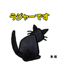 お尻シリーズ8 黒猫 時短（個別スタンプ：8）