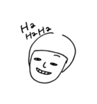 20代前半のかお イラストver（個別スタンプ：1）