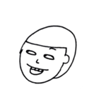 20代前半のかお イラストver（個別スタンプ：5）