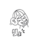20代前半のかお イラストver（個別スタンプ：8）