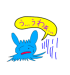 原色うさクラゲ（個別スタンプ：3）