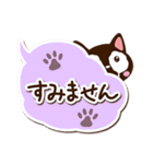 小さい黒猫【吹き出し】（個別スタンプ：17）