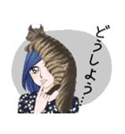 ネコをかぶったスタンプ（個別スタンプ：25）