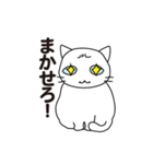 ふきげんしろねこ（個別スタンプ：17）