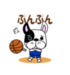 バスケ犬 青ユニ版（個別スタンプ：27）