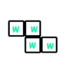 しかく文字〜（個別スタンプ：2）