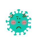 コロナウイルス表情豊かなコロナちゃん（個別スタンプ：7）