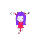 全小悪魔女子に可愛い小悪魔コドモスタンプ（個別スタンプ：1）